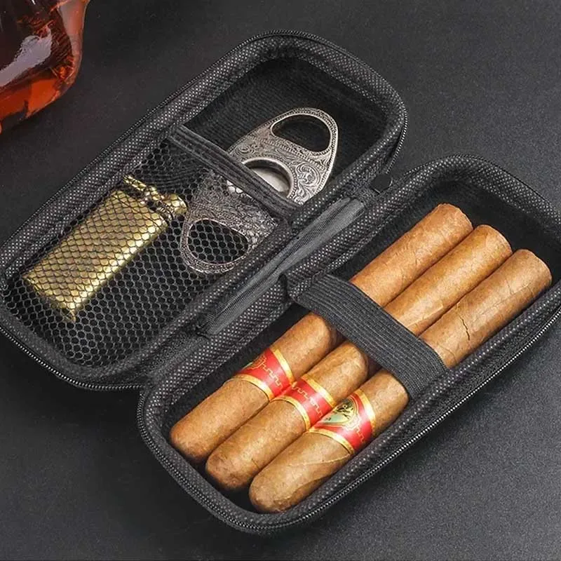 Travel Accessories Usa - Tragbare Zigarrenhülle aus EVA, leichte Reise-Aufbewahrungstasche