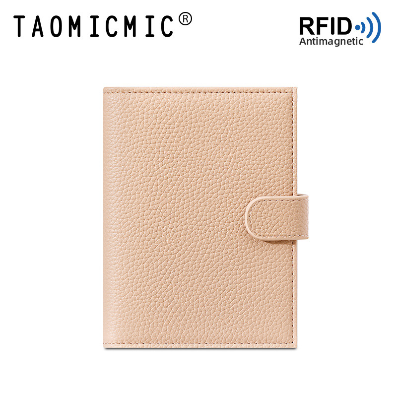 Passport Holder Rfid - Damen-Reisepasshülle aus Leder, RFID-Diebstahlschutz, Aufbewahrung mit