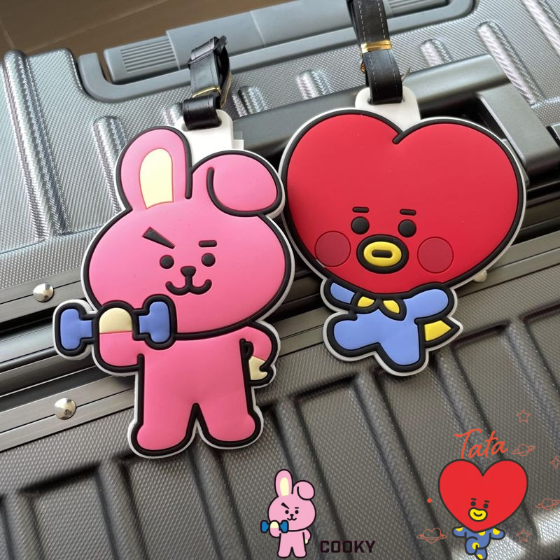 Travel Accessories Unique - BT21 Cartoon-Schlüsselanhänger, niedlicher Kawaii-Gepäckanhänger für Handgepäck