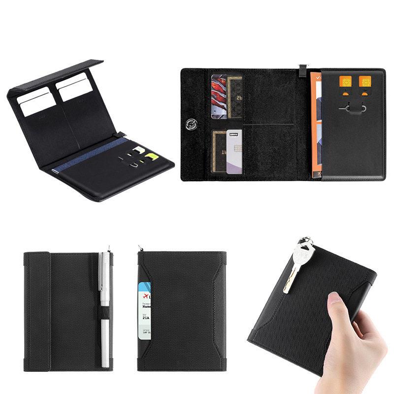 Passport Holder Rfid - Diebstahlsichere RFID-Reisepasshülle Reisetickethalter PU-Leder Magnetverschluss Kartentasche