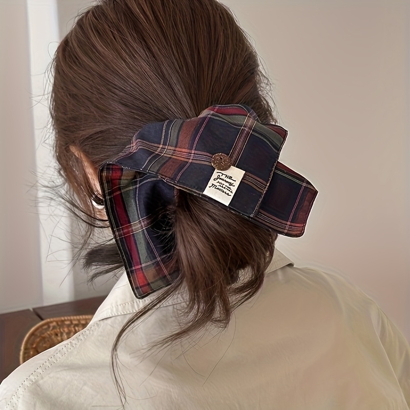 Travel Accessories Kmart - Elegantes kariertes Haarband im koreanischen Stil