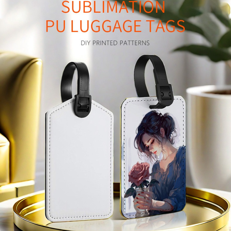 Travel Accessories Unique - Gepäckanhänger aus PU-Leder mit individuellem Bild,