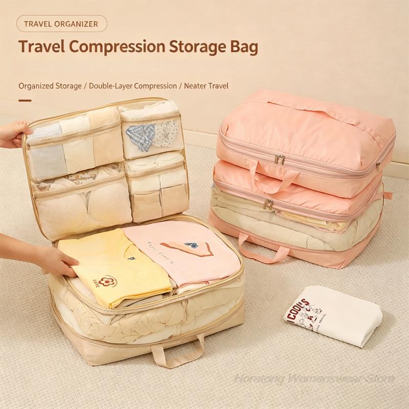 Travel Accessories Organiser - 5-in-1 Erweiterbare Reise-Packwürfel Komprimierbare Gepäckorganizer Mehrteilige