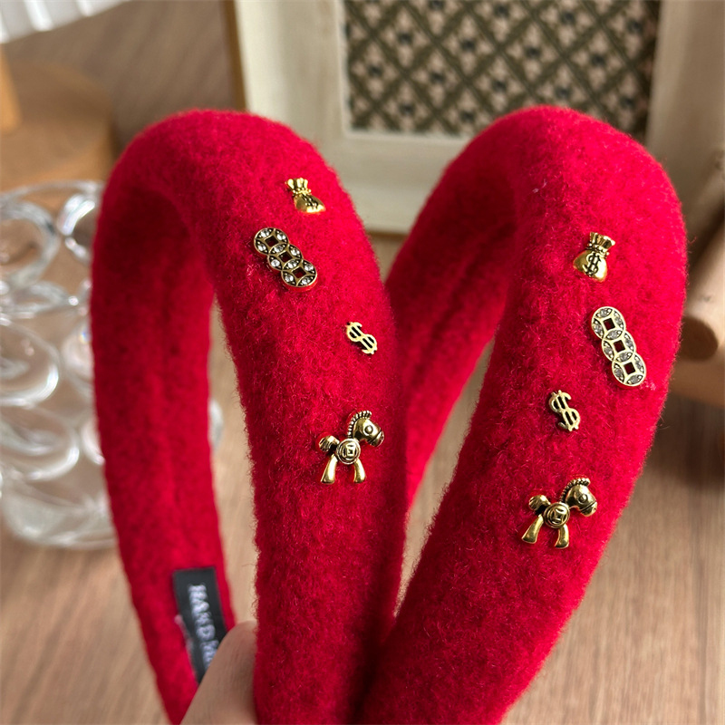 Travel Accessories Kmart - Einzigartiges rotes Woll-Haarband für Frauen mit