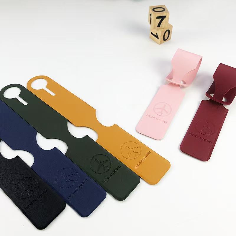 Travel Accessories Personalised - Personalisierter Reisegepäckanhänger aus PU-Leder, Koffer-Adress-ID-Etikett, Flugzeug-Design,