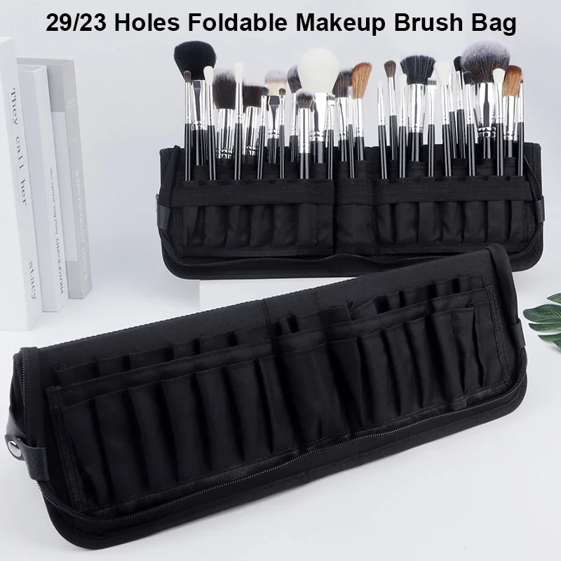 Travel Accessories Organizer Bag - 29/23 löcher Faltbare Make-Up Pinsel Tasche