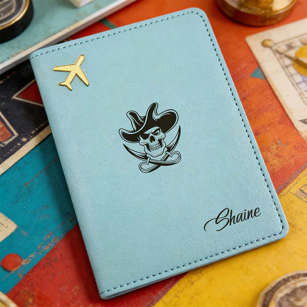 Travel Accessories Best - 1 Stück personalisierte Reisepasshülle mit Namen,