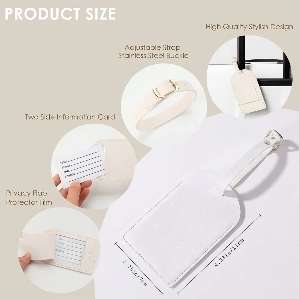 Personalisierte PU-Gepäckanhän – Travel Accessories Gifts For Her Bewertung und Preis