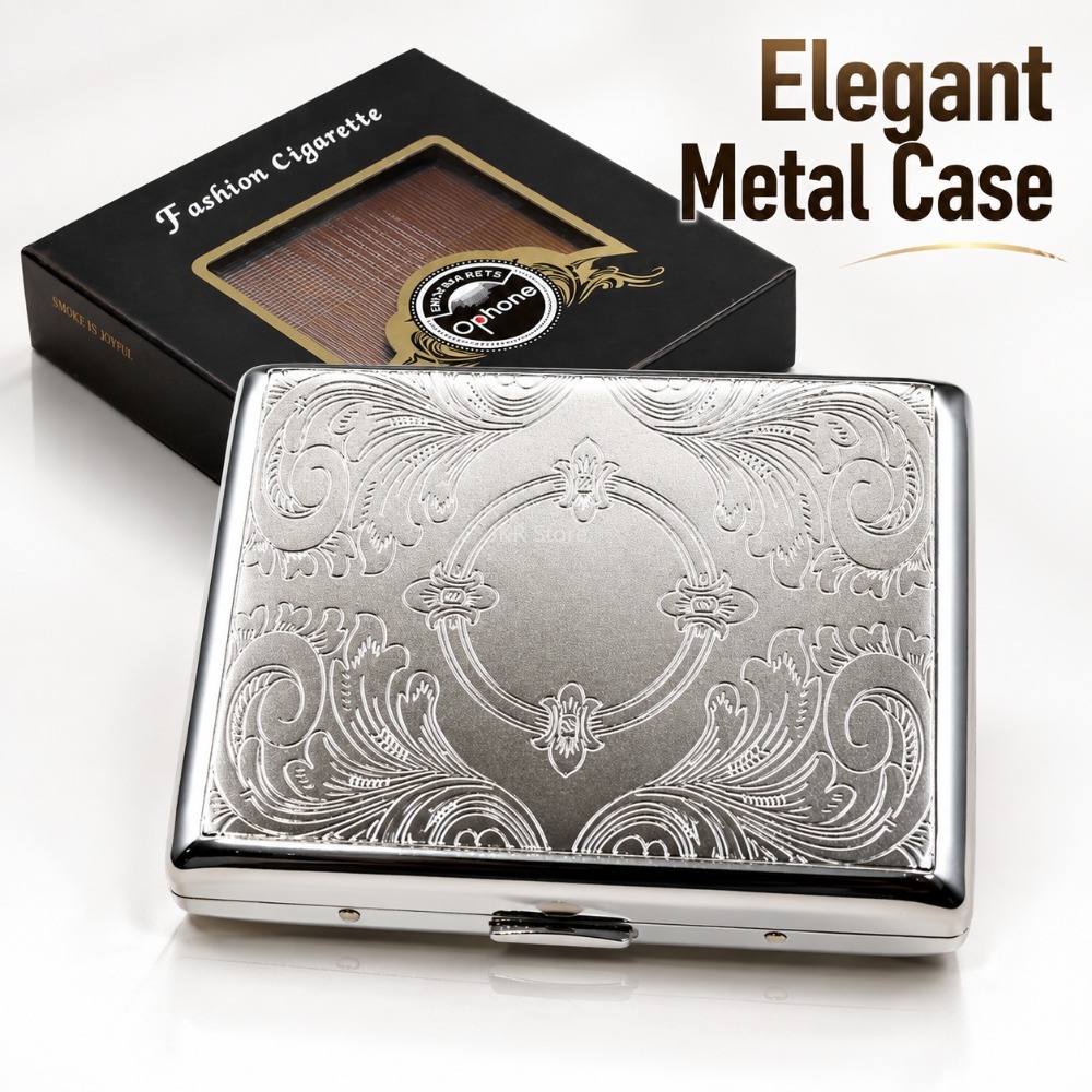 Edelstahl-Zigarettenetui mit P – Travel Accessories Usa Bewertung und Preis