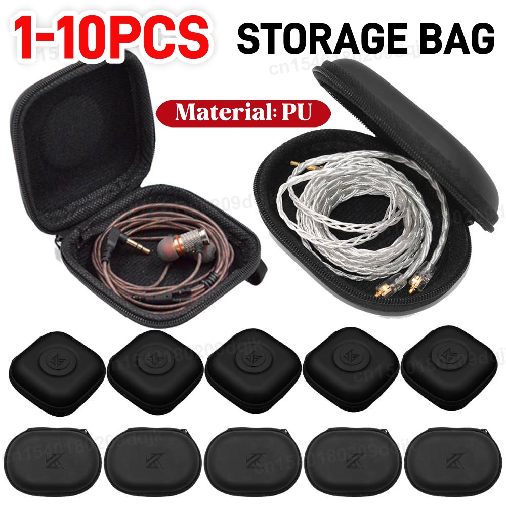 1-10PCS KZ Kopfhörer Fall PU L – Travel Accessories Organizer Bag Bewertung und Preis