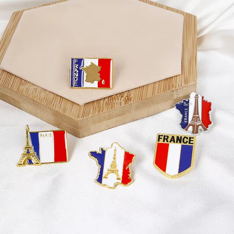 Frankreich Flagge Emaille-Anst – Travel Accessories Jewelry Bewertung und Preis