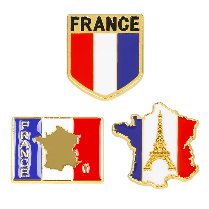 Frankreich Flagge Emaille-Anst – Travel Accessories Jewelry Bewertung und Preis