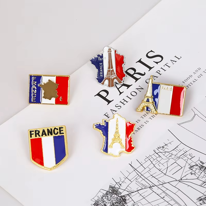 Frankreich Flagge Emaille-Anst – Travel Accessories Jewelry Bewertung und Preis
