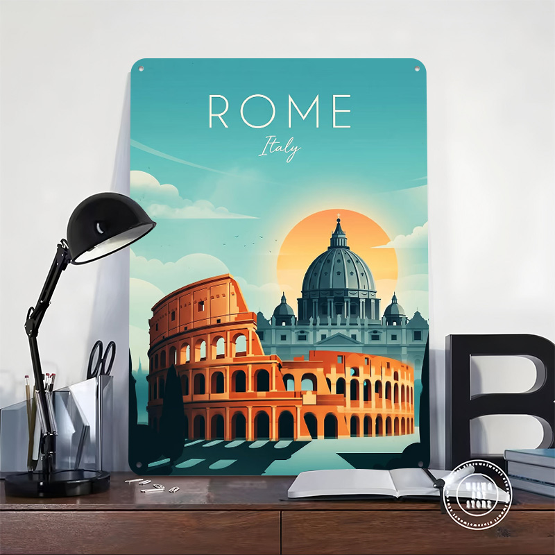 Rome Travel Metallposter, perf – Travel Accessories Rome Bewertung und Preis