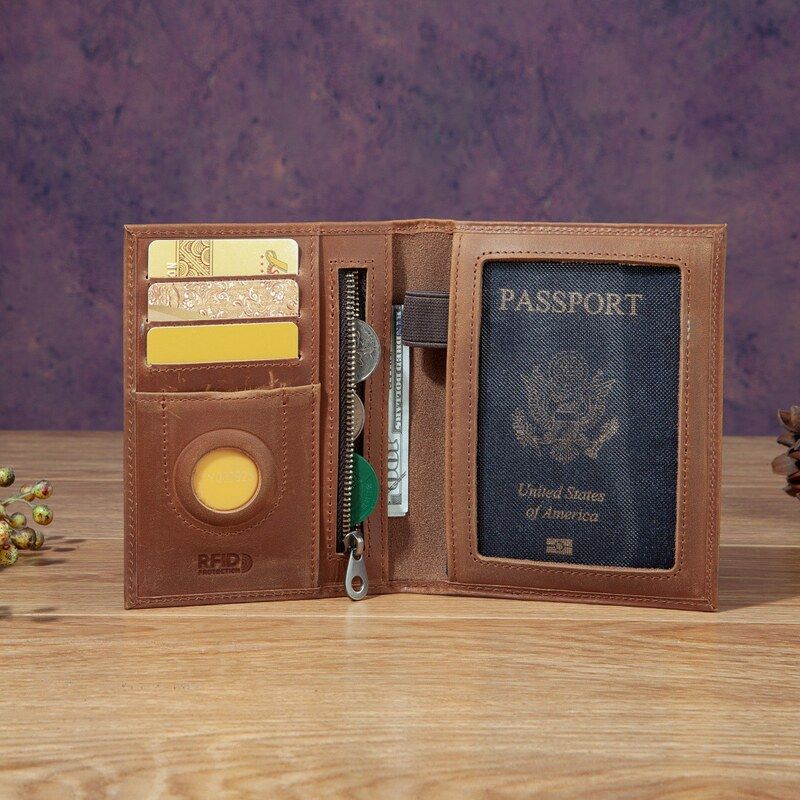 Modischer Unisex Leder-Reisepa – Passport Holder Rfid Bewertung und Preis